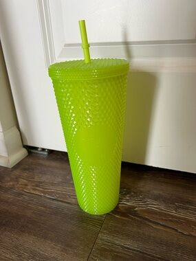 Starbucks Neon Green Studded Tumbler with Straw